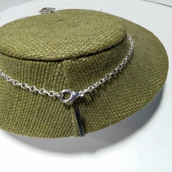 Women`s silver tone precious gems necklace. - Picture 5 of 5